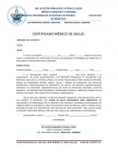 Ejemplo certificado medico