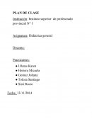 PLAN DE CLASE Didáctica general