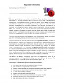 ¿Qué es la seguridad Informática?