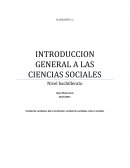 INTRODUCCION GENERAL A LAS CIENCIAS SOCIALES