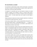 Ensayode el gran conocimiento y el poder