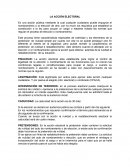 Es una acción pública mediante la cual cualquier ciudadano puede impugnar el nombramiento o la elección de otra por no reunir los requisitos que establece la constitución