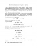 Ejercicios de extracción líquido – líquido