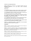 CONTRATO DE COMISIÓN MERCANTIL. Contrato celebrado por una parte el Sr. Fernando González quien será denominado “COMITENTE