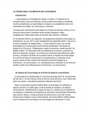 LA TECNOLOGIA Y SU IMPACTO EN LA SOCIEDAD