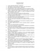 Cuestionaio sobre respiracion celular