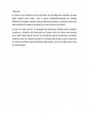 Ensayo sobre diferencia de géneros