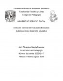 Dirección General de Evaluación Educativa. Subdirección de Desarrollo Educativo