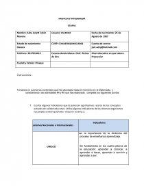 PROYECTO INTEGRADOR ETAPA I. Página 1