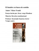 El hombre en busca de sentido Viktor Frank