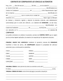 MODELO DE CONTRATO DE COMPRAVENTA DE VEHICULO AUTOMOTOR