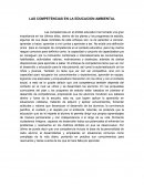 LAS COMPETENCIAS EN LA EDUCACION AMBIENTAL