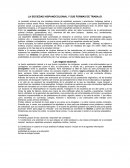 LA SOCIEDAD HISPANOCOLONIAL Y SUS FORMAS DE TRABAJO