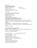 Historia clínica - ficha de identificación y antecedentes