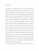 Artículo de opinión - La discriminación