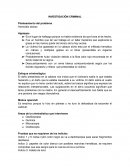La invesigación criminal
