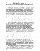 Ensayo sobre educación filosófica