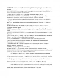 Glosario de término de Economía. Página 1