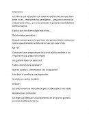 Emociones. Explico que nos dicen déjalo esta triste