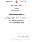 Educación y Desarrollo de la Creatividad