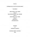 PRACTICA DETERMINACION DE CALOR DE UNA REACION QUIMICA