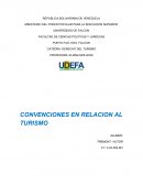 CONVENCIONES INTERNACIONALES EN RELACIÓN CON EL TURISMO