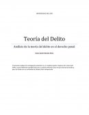 Teoría del Delito Análisis de la teoría del delito en el derecho penal