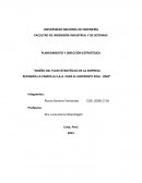 REFINERÍA LA PAMPILLA S.A.A. PARA EL HORIZONTE 2016 - 2020”