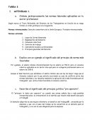 Normas internacionales: Derecho comunitario de la Unión Europea y Tratados internacionales