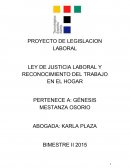 LEY DE JUSTICIA LABORAL Y RECONOCIMIENTO DEL TRABAJO EN EL HOGAR