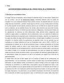 Disposiciones generales del CFF