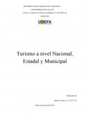 Turismo a nivel nacional, estadal y municipal