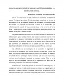 LA EDUCACION Y LA TECNOLOGÍA DE LA EDUCACIÓN
