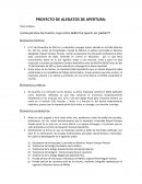 PROYECTO: ALEGATOS DE APERTURA