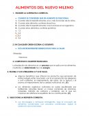 Alimentos del nuevo milenio