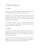 Definición / Concepto de servicio