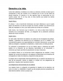 Derecho a la vida. Sujeto Activo