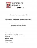 METODOS Y TÉCNICAS DE INVESTIGACIÓN