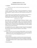 NFORME DE PRÁCTICA Nº 08. Determinación de la dureza total en el agua