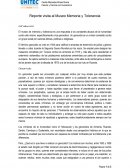 Reporte visita al Museo Memoria y Tolerancia