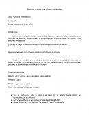 Reacción química de la amilasa y el almidón
