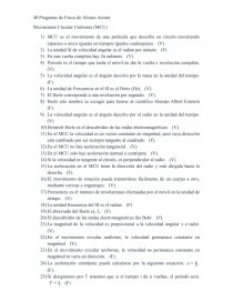 Movimiento Circular Uniforme (MCU). Página 1