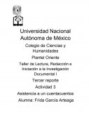 Taller de Lectura, Redacción e Iniciación a la Investigación Documental l