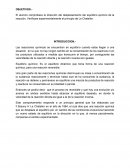 Dirección del desplazamiento del equilibrio químico de la reacción, principio de Le Chatelier.