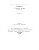 PROCESOS DE GESTIÓN DEL TALENTO HUMANO Y RIESGO PSICOSOCIAL