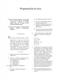 Taller de programación en Java. Página 1