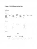 CONSTRUCCIÓN DE CASA HABITACIÓN
