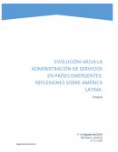 Evolución hacia la administración de servicios en países emergentes