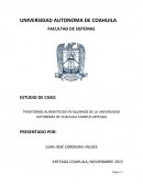 TRASTORNOS ALIMENTICIOS EN ALUMNOS DE LA UNIVERSIDAD AUTONOMA DE COAHUILA CAMPUS ARTEAGA