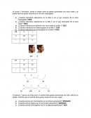 Ejercicio de genética sobre la herencia de la forma de la nariz